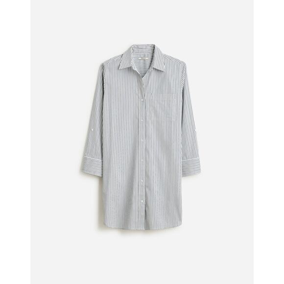 NWT Madewell Y-Neck Relaxed Shirtdress in True Midnight size Small - Picture 3 of 8